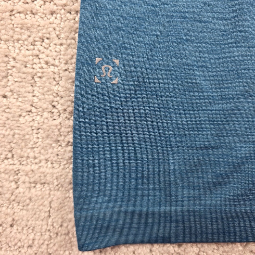 Lululemon Metal Vent Tech Polo Shirt Mens Large Blue Teal Short Sleeve Athletic - Picture 5 of 8